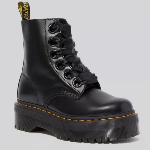 Dr. Martens Shoes - Dr Martens Black Molly boots